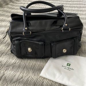 Kate Spade black leather handbag